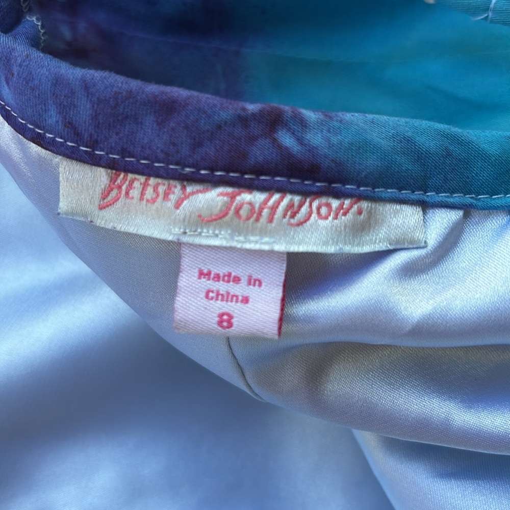 Vintage Betsey Johnson Bow Dress Cupcake Y2k 8 6 Medium Tie Dye Colorful Pride M - Picture 16 of 17